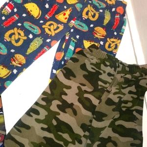 Two x 2T Carter's PJ Fleece Pants